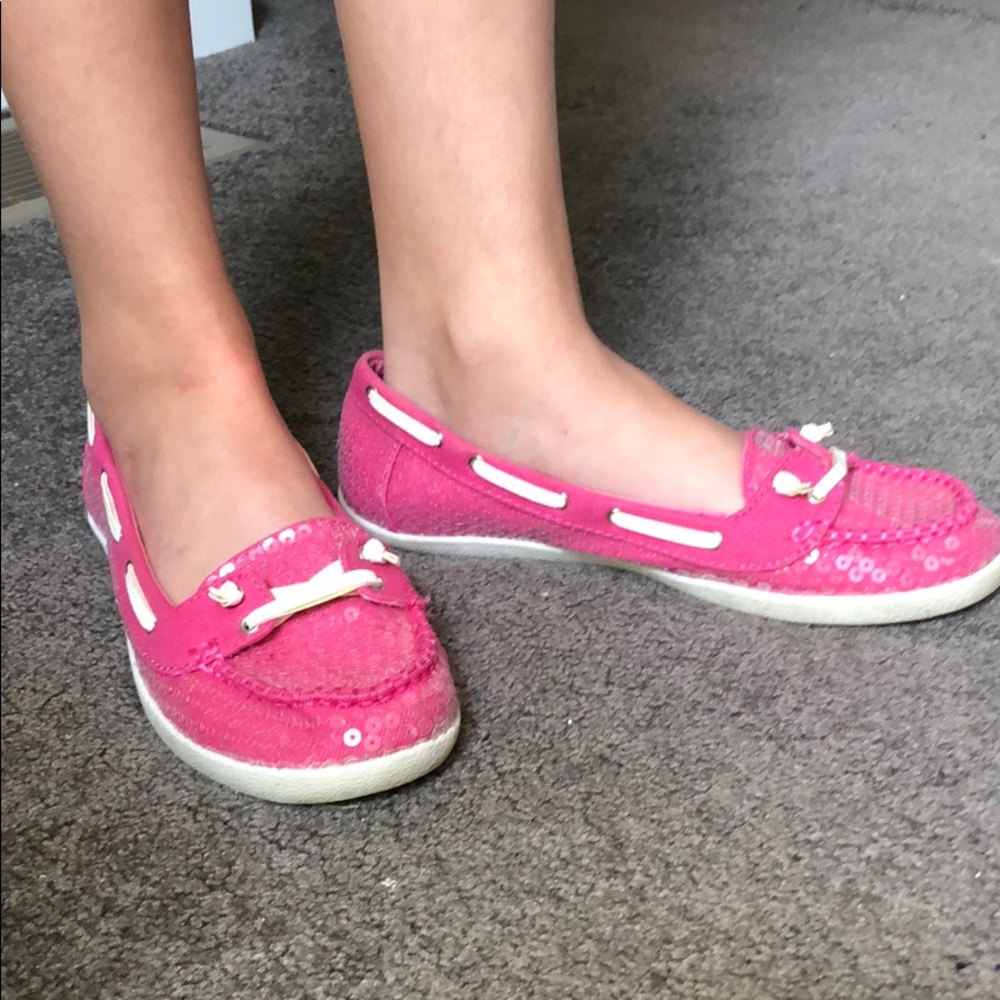 Sparkle slip on shoes